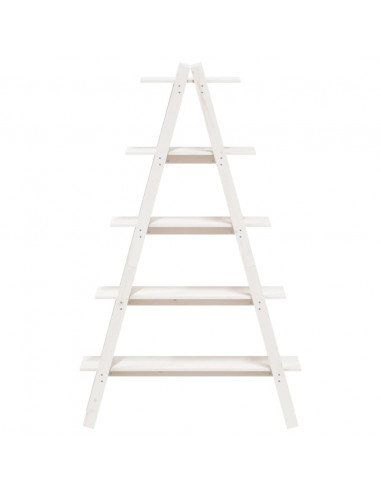 Scaffale 5 Ripiani a Forma di A 110x40x180,5 cm Massello Pino