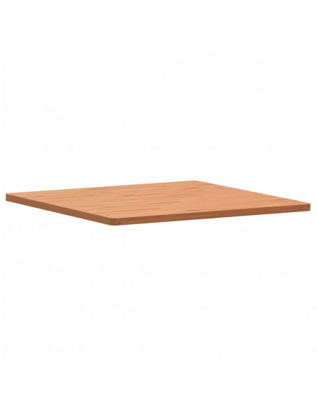 Piano per Tavolo 80x80x2,5 cm Quadrato Legno Massello di Faggio
