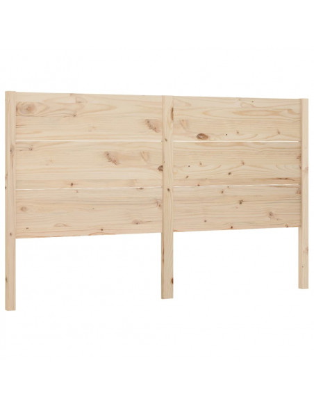 Testiera per Letto 206x4x100 cm in Legno Massello di Pino
