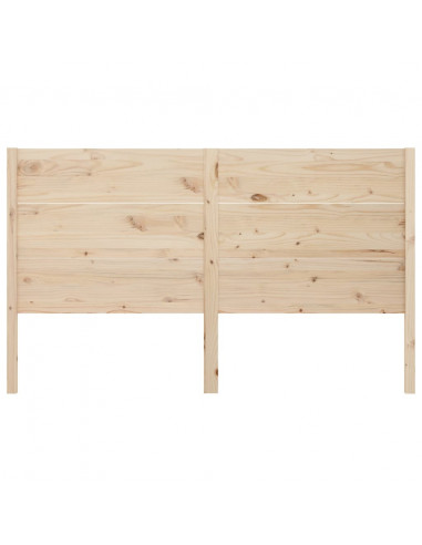 Testiera per Letto 206x4x100 cm in Legno Massello di Pino