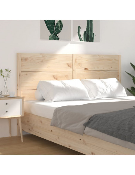 Testiera per Letto 206x4x100 cm in Legno Massello di Pino