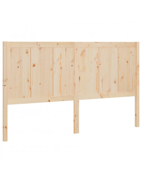 Testiera per Letto 145,5x4x100 cm in Legno Massello di Pino