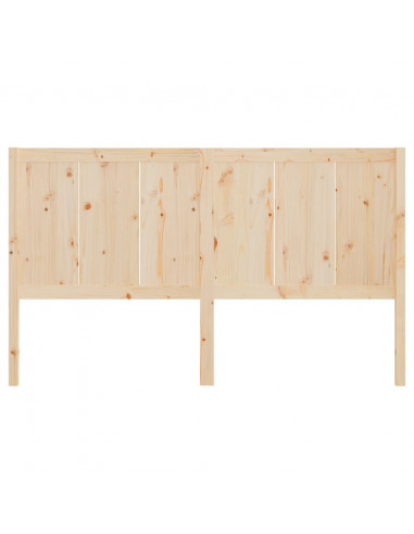 Testiera per Letto 145,5x4x100 cm in Legno Massello di Pino