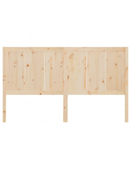 Testiera per Letto 145,5x4x100 cm in Legno Massello di Pino