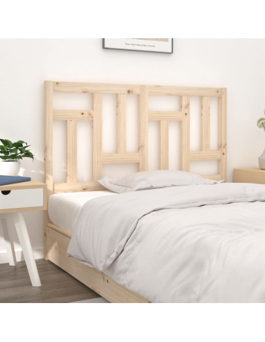 Testiera per Letto 140,5x4x100 cm in Legno Massello di Pino