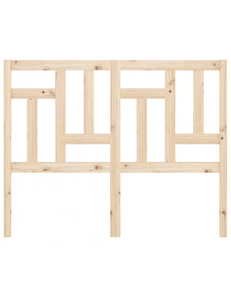 Testiera per Letto 140,5x4x100 cm in Legno Massello di Pino