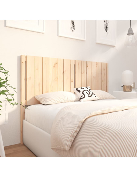 Testiera per Letto 140,5x4x100 cm in Legno Massello di Pino