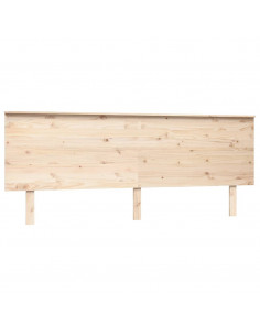 Testiera per Letto 204x6x82,5cm Legno Massello di Pino