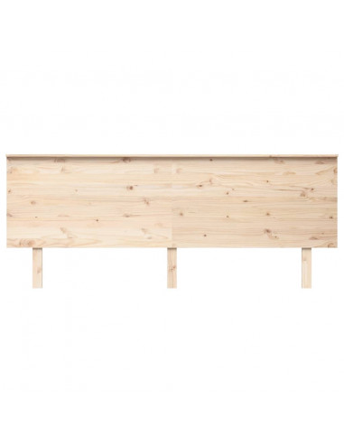 Testiera per Letto 204x6x82,5cm Legno Massello di Pino