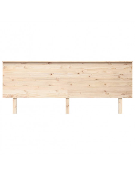 Testiera per Letto 204x6x82,5cm Legno Massello di Pino