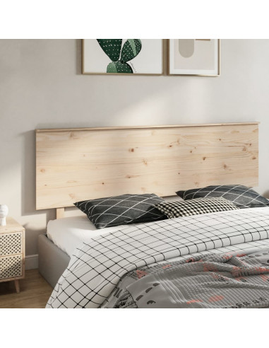 Testiera per Letto 204x6x82,5cm Legno Massello di Pino