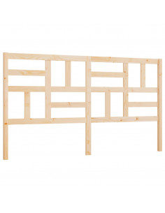 Testiera per Letto 186x4x100 cm in Legno Massello di Pino