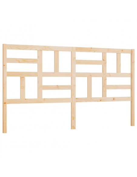 Testiera per Letto 186x4x100 cm in Legno Massello di Pino