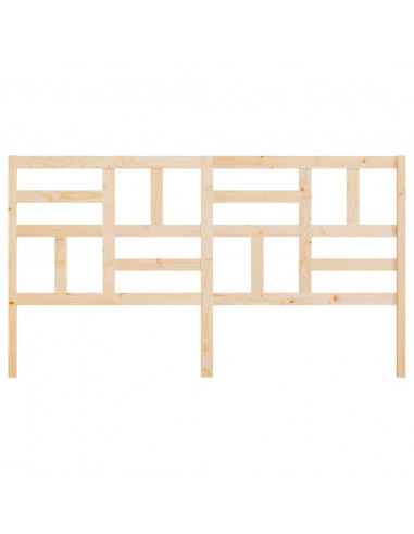 Testiera per Letto 186x4x100 cm in Legno Massello di Pino