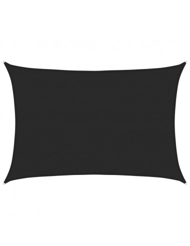 Vela Parasole 160 g/m² Nera 4x6 m in HDPE