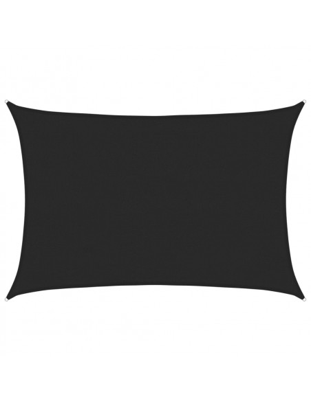 Vela Parasole 160 g/m² Nera 4x6 m in HDPE