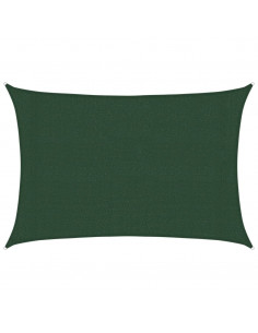 Vela Parasole 160 g/m² Verde Scuro 3x4 m in HDPE 2