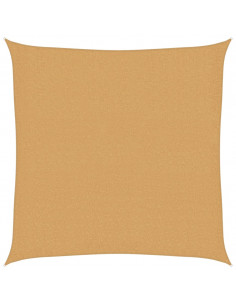 Vela Parasole 160 g/m² Quadrata Sabbia 2,5x2,5 m in HDPE