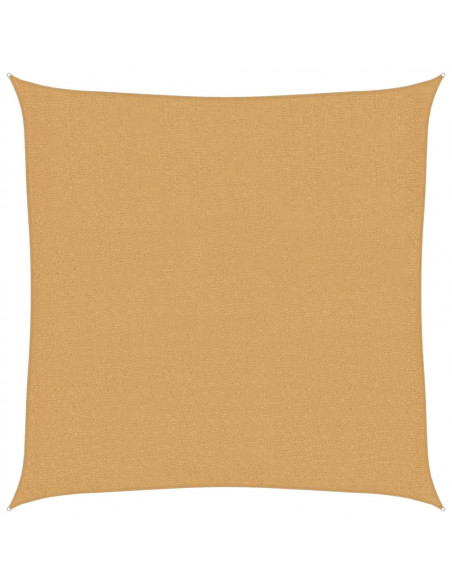 Vela Parasole 160 g/m² Quadrata Sabbia 2,5x2,5 m in HDPE