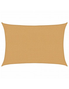 Vela Parasole 160 g/m² Rettangolare Sabbia 2x2,5 m in HDPE 2