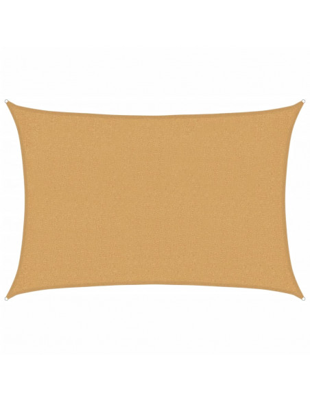 Vela Parasole 160 g/m² Rettangolare Sabbia 2x2,5 m in HDPE