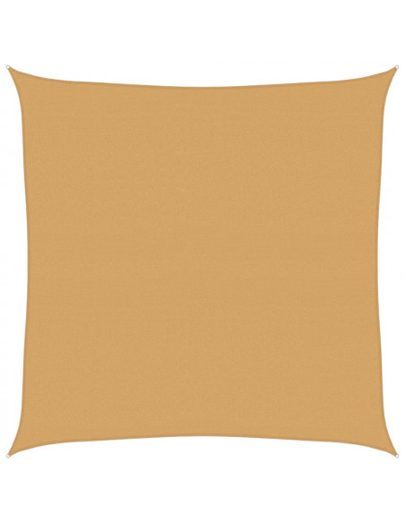 Vela Parasole 160 g/m² Quadrata Sabbia 4x4 m in HDPE
