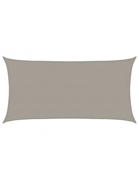 Vela Parasole 160 g/m² Rettangolare Grigio Chiaro 4x7 m in HDPE