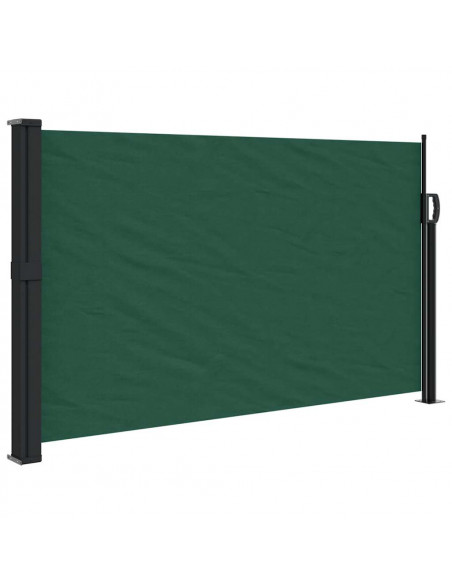 Tenda da Sole Laterale Retrattile Verde Scuro 120x300 cm