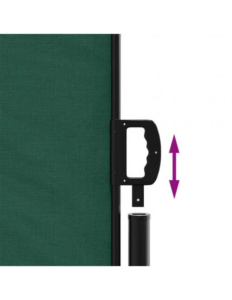 Tenda da Sole Laterale Retrattile Verde Scuro 120x300 cm
