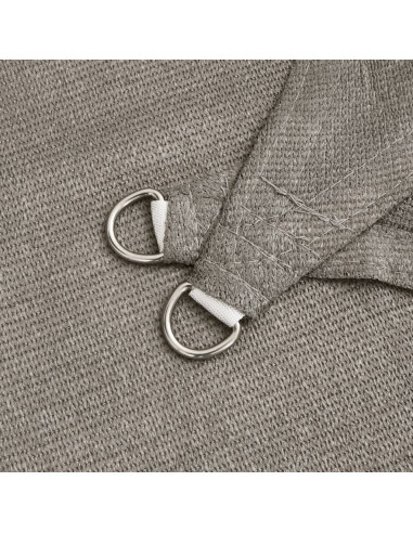 Vela Parasole 160 g/m² Rettangolare Grigio Chiaro 6x8 m in HDPE