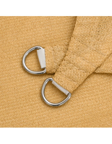 Vela Parasole 160 g/m² Rettangolare Sabbia 4x7 m in HDPE