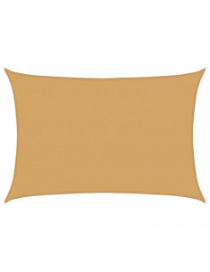 Vela Parasole 160 g/m² Rettangolare Sabbia 4x5 m in HDPE 2