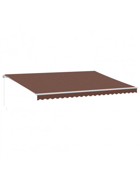 Tenda Sole Retrattile Manuale 500x300 cm Marrone