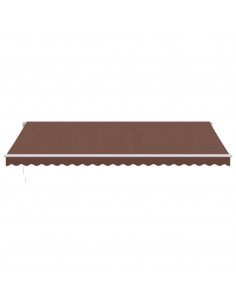 Tenda Sole Retrattile Manuale 500x300 cm Marrone 2