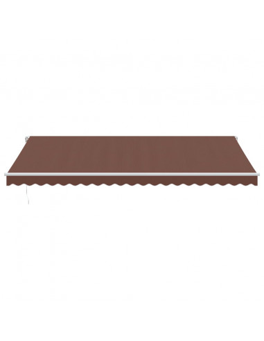 Tenda Sole Retrattile Manuale 500x300 cm Marrone