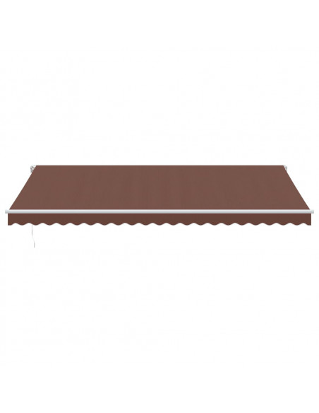 Tenda Sole Retrattile Manuale 500x300 cm Marrone