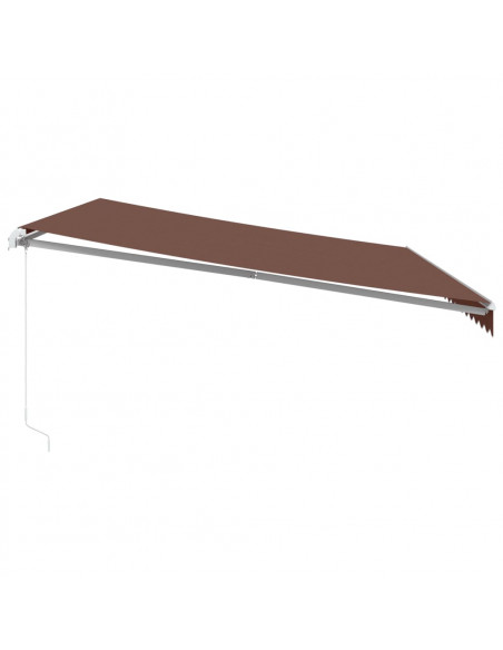 Tenda Sole Retrattile Manuale 500x300 cm Marrone