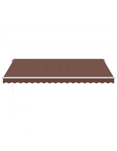 Tenda da Sole Retrattile Manuale Marrone 450x350 cm