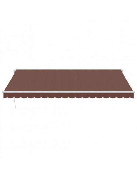Tenda da Sole Retrattile Manuale Marrone 450x350 cm