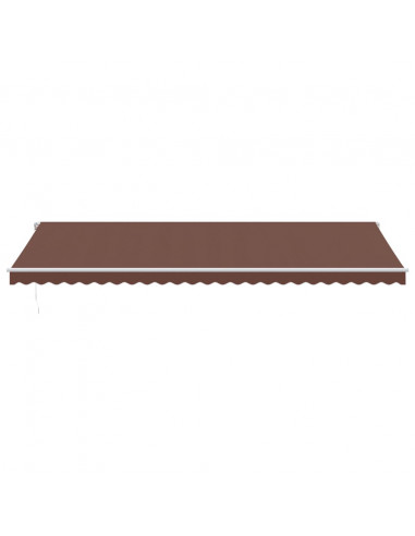 Tenda da Sole Retrattile Manuale Marrone 600x350 cm