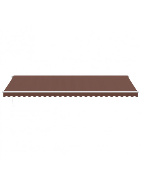 Tenda da Sole Retrattile Manuale Marrone 600x350 cm