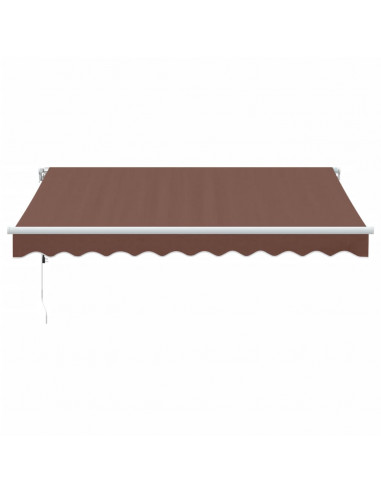 Tenda da Sole Retrattile Automatica Marrone 300x250 cm