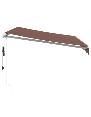 Tenda da Sole Retrattile Automatica Marrone 300x250 cm