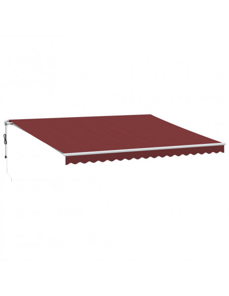 Tenda da Sole Retrattile Automatica Bordò 450x300 cm