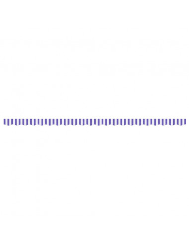 Tessuto Ricambio per Mantovana da Tenda Righe Blu e Bianche 5m