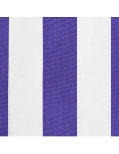 Tessuto Ricambio per Mantovana da Tenda Righe Blu e Bianche 5m