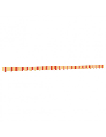 Tessuto Ricambio per Mantovana Tenda Righe Giallo Arancione 6 m