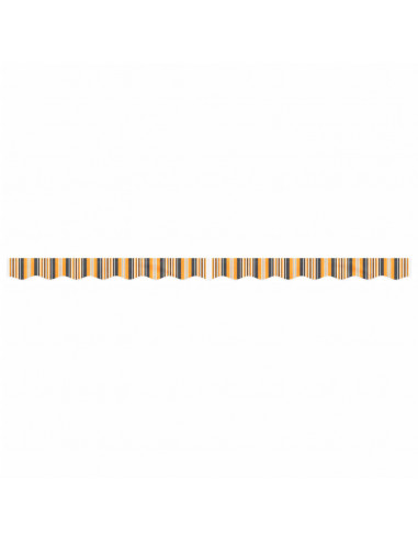 Tessuto Ricambio per Mantovana Tenda Righe Giallo Grigio 3,5 m