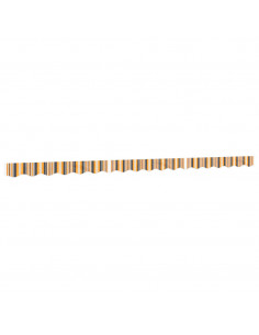 Tessuto Ricambio per Mantovana Tenda Righe Giallo Grigio 4,5 m 2