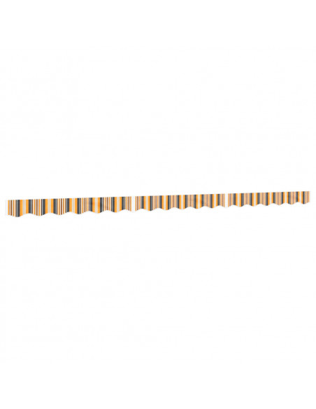 Tessuto Ricambio per Mantovana Tenda Righe Giallo Grigio 4,5 m